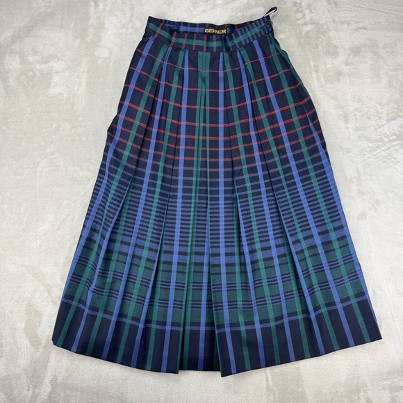 Pendleton & Geiger Womens Wool Plaid Skirt Lot Size 6 Vintage USA /Austria 24x32 - Picture 9 of 16